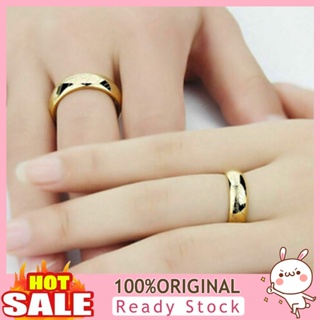 [B_398] Wedding Ring Letters Print Titanium Steel Men Women Band Finger Ring for Party