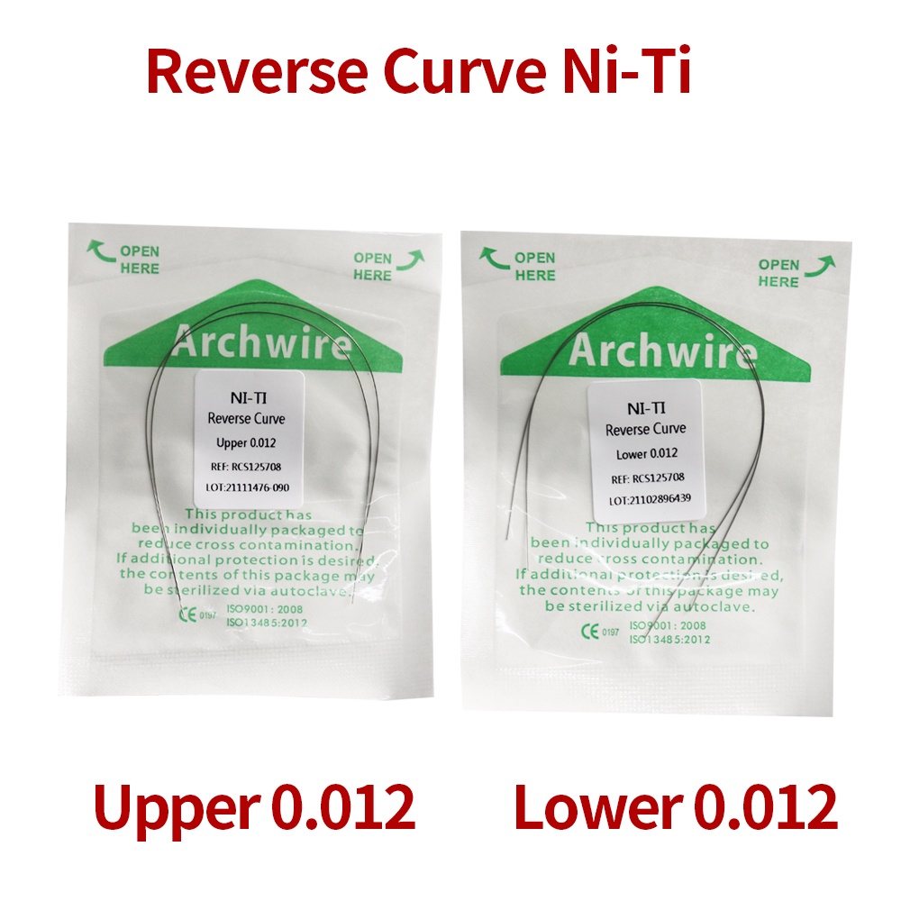 2Packs Reverse Curve NT Wire Green Packing (1Pack Upper+1Pack Lower ...