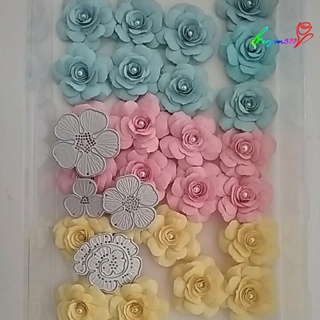 【AG】1 Set Cutting Dies Pretty Reusable Flower Pattern Delicate Cutting Dies for Gifts