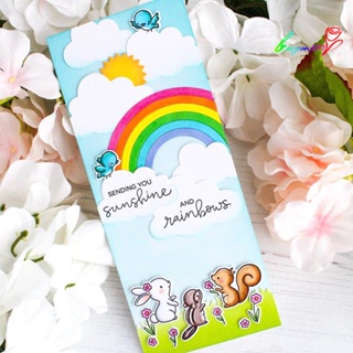 【AG】Rainbow Cloud Cutting Dies DIY Scrapbook Emboss Paper Card Craft Stencil