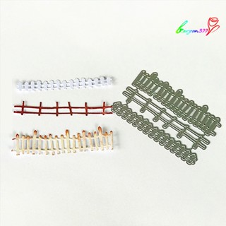 【AG】Children DIY Fence Embossing Cutting Die Card Scrapbook Mold Decor Tool