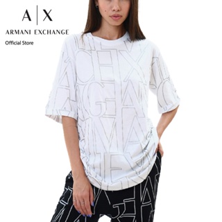 AX Armani Exchange เสื้อยืดผู้หญิง รุ่น AX 6LYT29 YJ8QZ1000 -  สีขาว