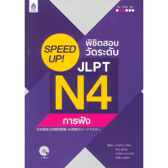 หนังสือ-speed-upพิชิตสอบวัดระดับjlptn4การฟั-สำนักพิมพ์-สมาคมส่งฯไทย-ญี่ปุ่น-เรียนรู้ภาษาต่างๆ-ภาษาญี่ปุ่น