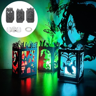 Calcium 1 Set Halloween Projector Lamp Operated DIY Craft LED Lamp Lantern Desktop Decoration