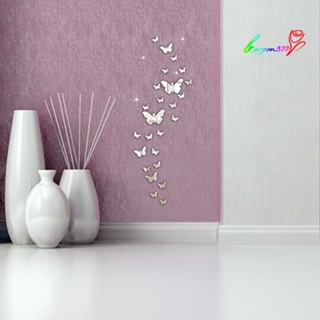 【AG】30 Pcs Home Decoration DIY Art Modern 3D Acrylic Butterflies Wall Stickers