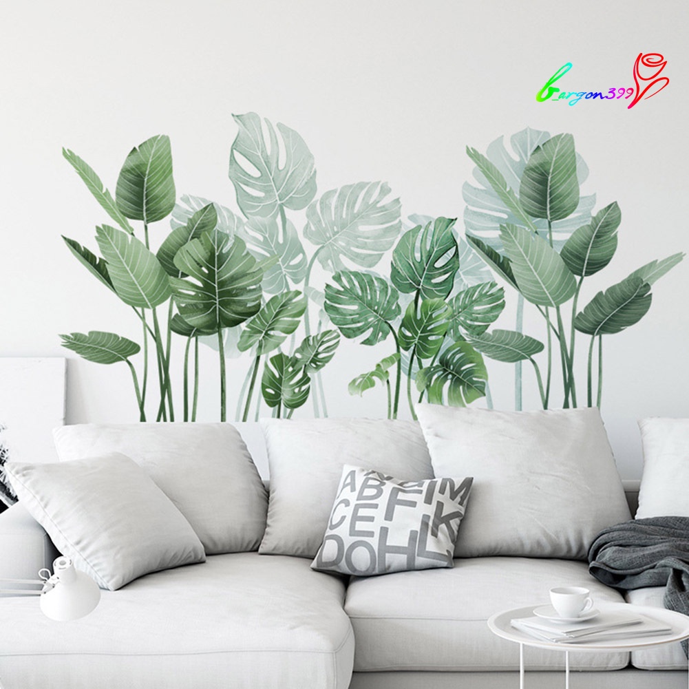 ag-monstera-leaves-removable-mural-diy-wall-sticker-living-room-decal