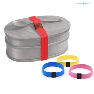 Calciwj Elastic Band High Strength Adjustable Portable Bento Box Packing Fixing Strap Daily Use