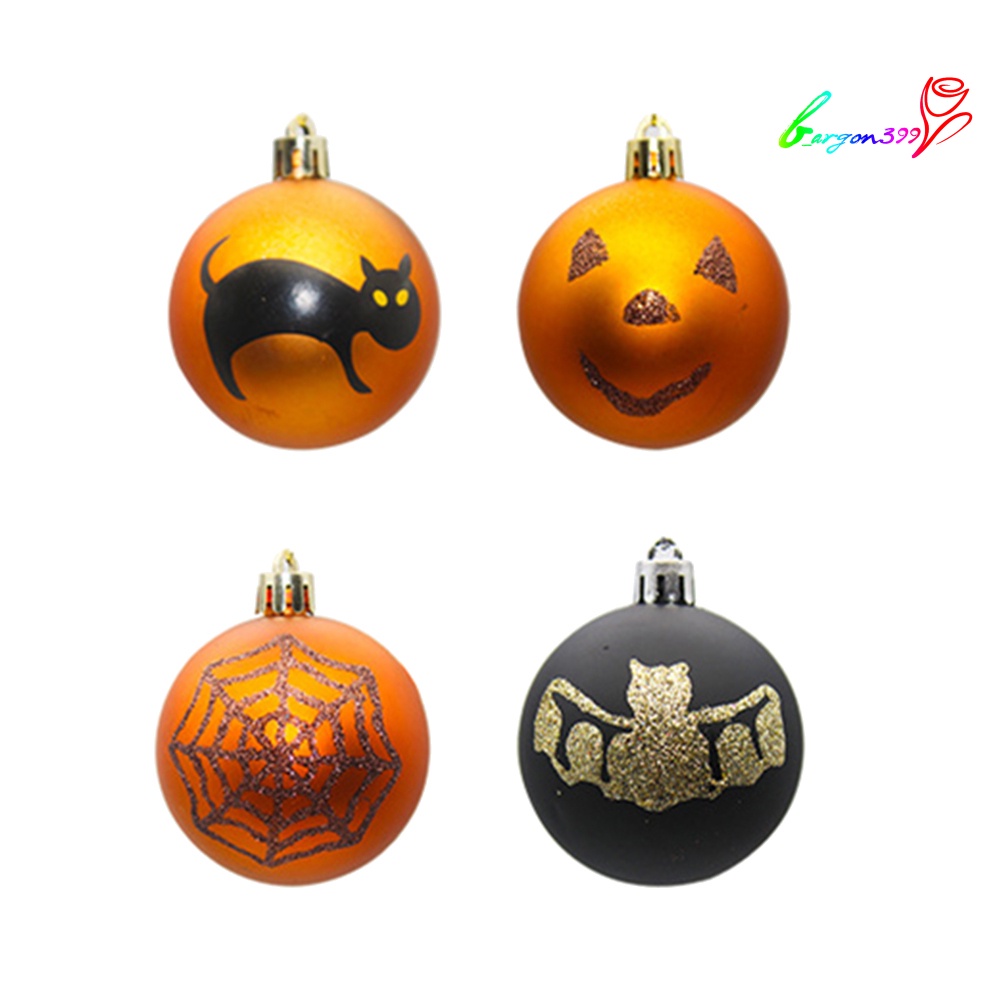 ag-12pcs-cobweb-bat-cats-print-matte-round-balls-halloween-hanging-ornament