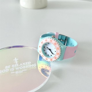 Rainbow Ulzzang Color Matching Japanese Small Fresh Fashion Watch