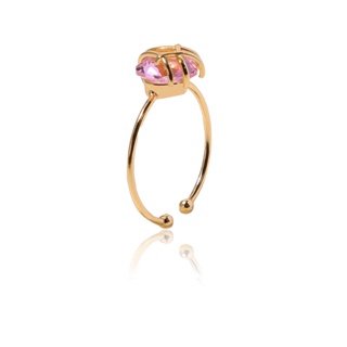 สินค้า jewelry แหวนทอง 18K ลูกปัดสีแดงเกาหลีแหวนทองชุบเครื่องประดับสุภาพสตรี 406r