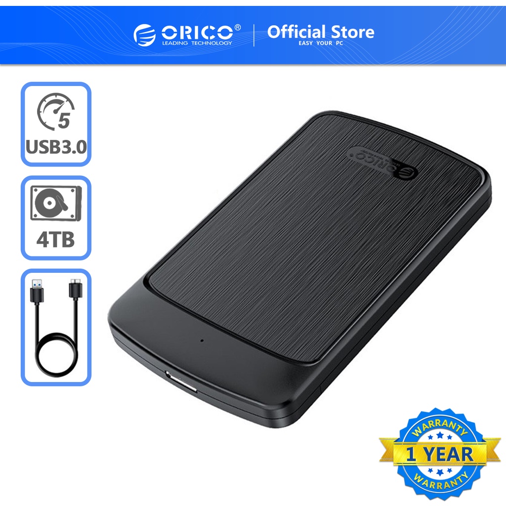 ภาพหน้าปกสินค้าOrico hdd enclosure 2.5 กล่องใส่ Hdd USB3.0 to SATA3.0 harddisk for 2.5 inch hdd ssd2020U3