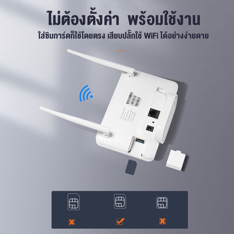 เร้าเตอร์ใส่ซิม-เราเตอร์-4g-router-300-mbps-ใช้ได้กับซิมทุกเครือข่าย-เสียบใช้เลย-ไม่ติดตั้ง-2-4ghz