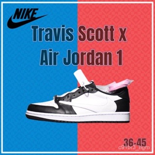 Travis Scott x Air Jordan 1 Low OG AJ1 รองเท้าสเก็ต รองเท้าผ้าใบ