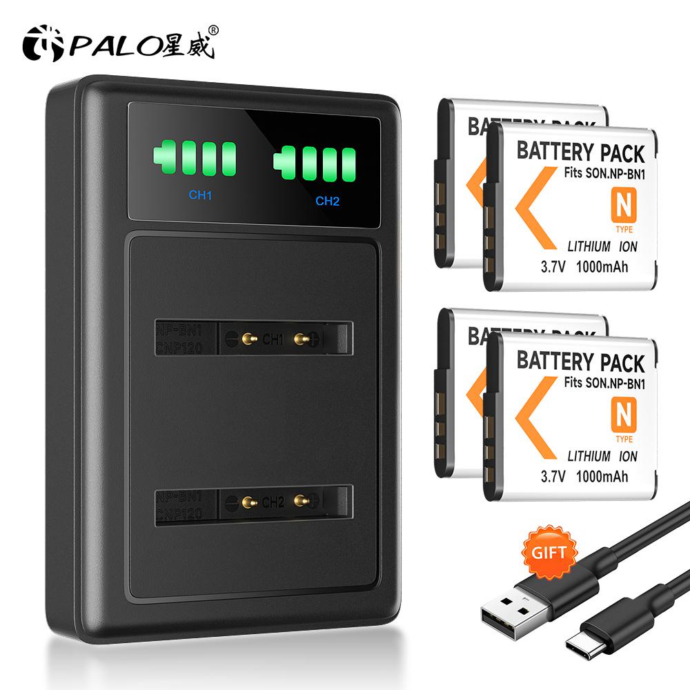 SLODA 2 pacchi 2000mAh Batterie agli ioni di litio NP-FW50 e Caricabatterie doppio Compatibile