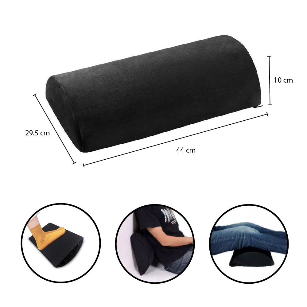 anda-seat-under-desk-footpillow-for-office-gaming-chair-black-ad-footpillow-bk-อันดาซีท-หมอนรองขาเอนกประสงค์-ช่วยปรับท่าทางการนั่ง-เพื่อบรรเทาอาการการเมื่อยล้า-สีดำ