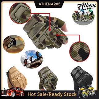 Mens Outdoor Combat Bicycle Airsoft Half Finger Gloves