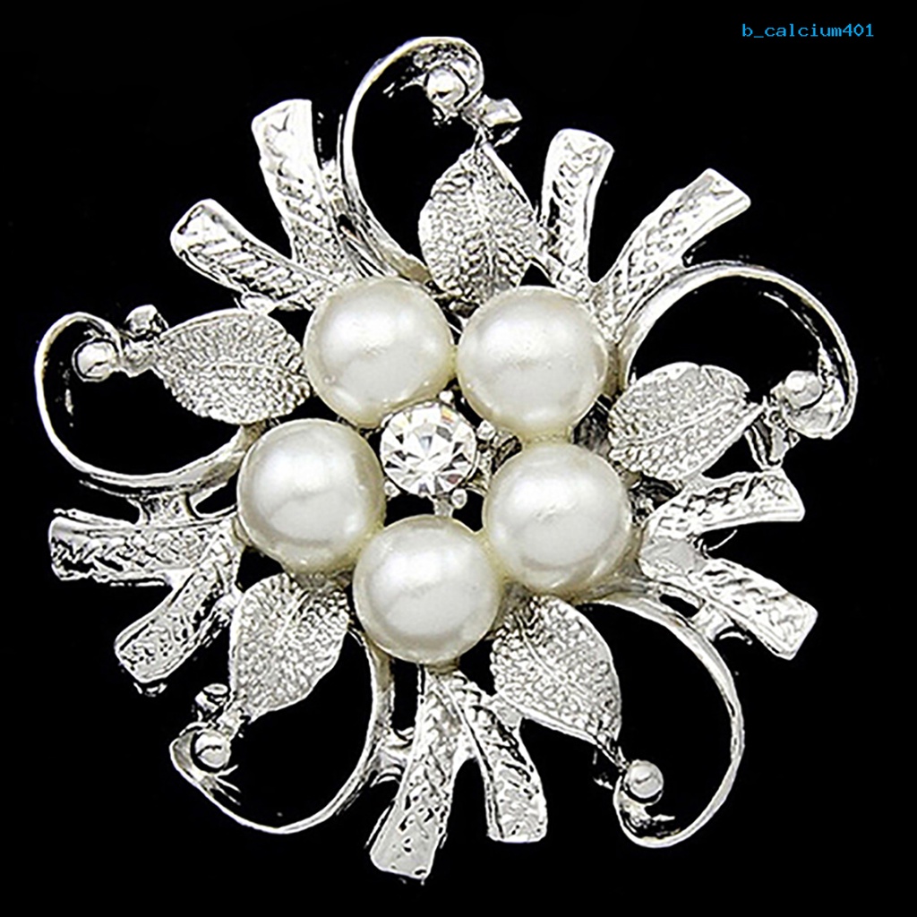 calciumsp-women-breastpin-elegant-no-deformation-flower-rhinestone-faux-pearl-brooch-pin-for-party