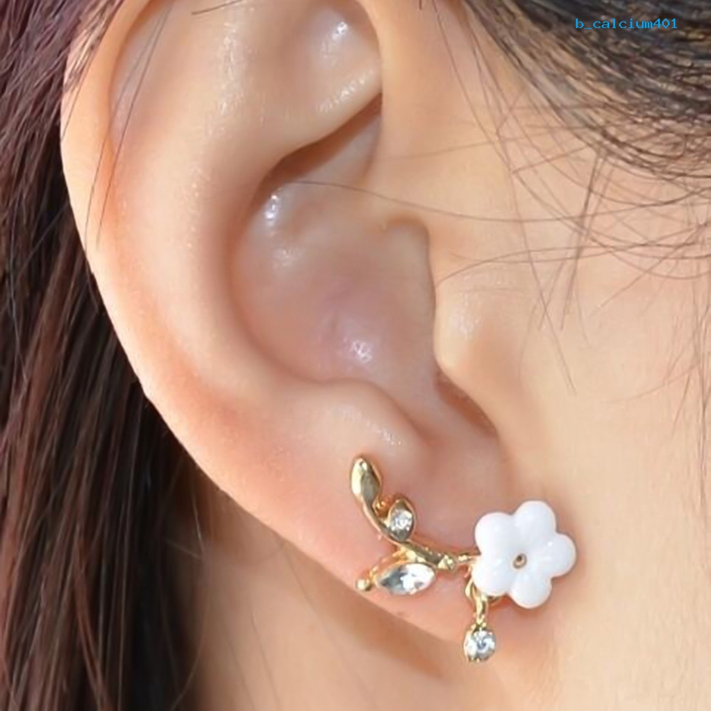 calciumsp-earrings-flower-leaves-shape-design-beautiful-alloy-rhinestone-inlaid-ear-stud-for-daily
