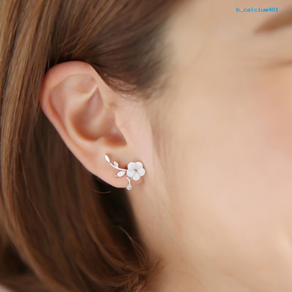 calciumsp-earrings-flower-leaves-shape-design-beautiful-alloy-rhinestone-inlaid-ear-stud-for-daily