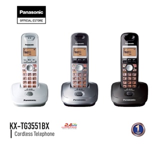 เช็ครีวิวสินค้าPanasonic Cordless Phone KX-TG3551BX 2.4 GHz โทรศัพท์ไร้สาย โทรศัพท์สำนักงาน โทรศัพท์บ้าน