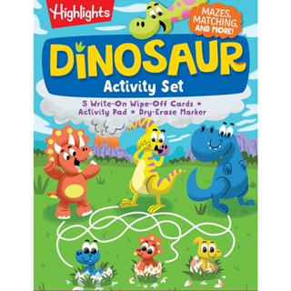 Asia Books หนังสือภาษาอังกฤษ DINOSAUR ACTIVITY SET (HILIGHTS PUZZLE A