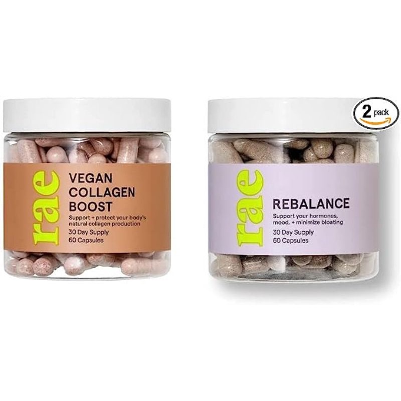 Rae Wellness Rebalance Capsules and Vegan Collagen Boost Shopee Thailand