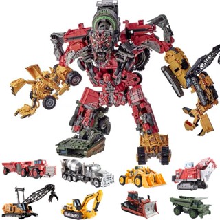 AOYI NEW 8 IN 1 Big Devastator Transformation Action Figure Toys Robot Car Anime Series Model Classic Boy Kids Gift DD03