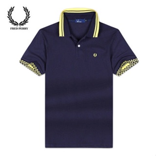 Fred PERRY เสื้อโปโลแขนสั้น คอปก สไตล์คลาสสิก ลําลอง เหมาะกับฤดูร้อน สําหรับผู้ชาย