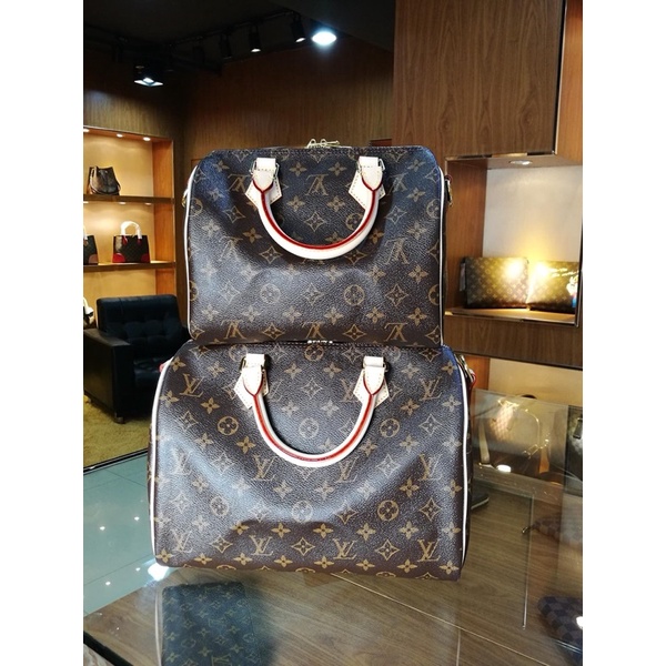 100-แบรนด์ใหม่แท้-louis-vuitton-lv-speedy25-30-คลาสสิกลายเก่า-ลายสก๊อตกระเป๋าสะพายไหล่ข้างหนึ่ง