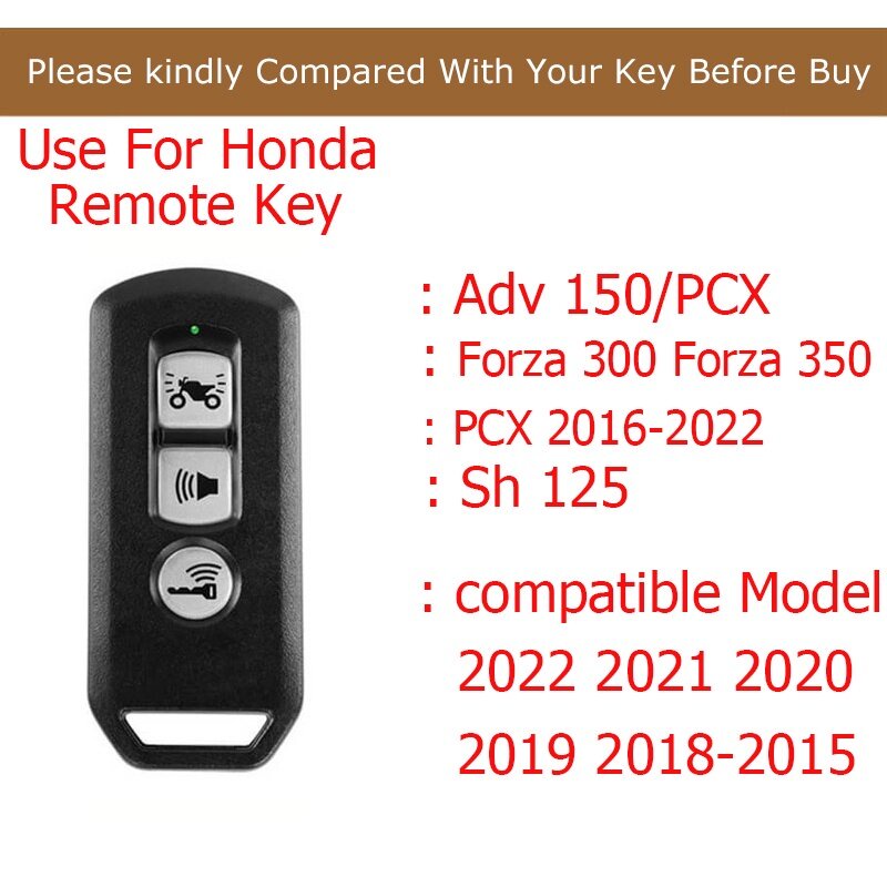 ใหม่ทั้งหมดสำหรับ-honda-adv-key-pcx-pcx-2016-2020-adv-150-forza300-forza-350-sh-125โลหะผสมสังกะสีฝาครอบกุญแจรถจักรยานยนต