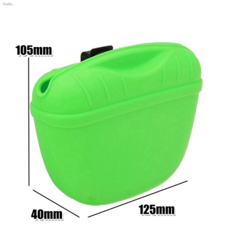 CABEZA Puppy Dog Treat Pouch Portable Waist Pocket Training Bag Silicone Feed Bundle Outdoor Pet Reward Snack/Multicolor