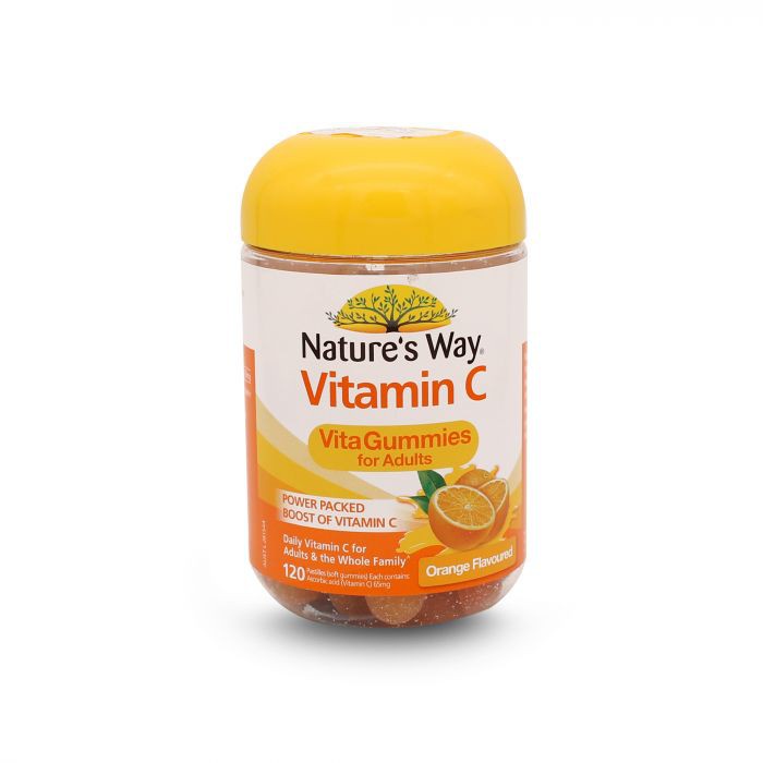 NATURE'S WAY VITAMIN C VITA GUMMIES FOR ADULTS, 120'S เนเจอร์สเวย์ ไวตามินซี เยลลี่วิตามิน