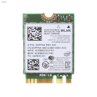 Dell Intel Dual Band Wireless-AC 7260 7260NGW NGFF M.2 Bluetooth WiFi Network Card