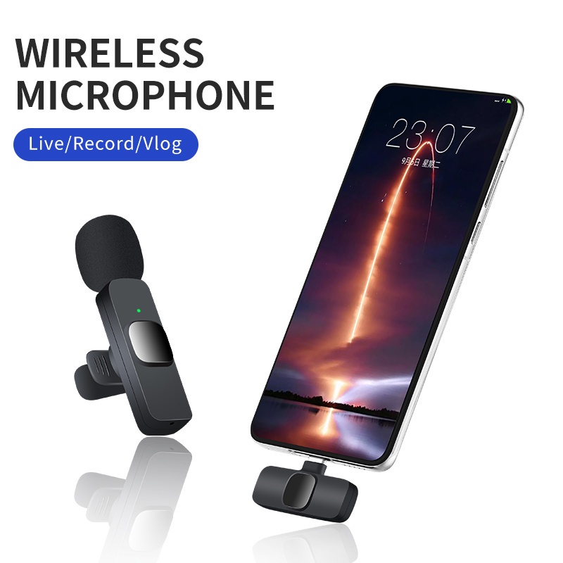 จัดโปร-wireless-microphone-ไมโครโฟนไร้สายแบบพกพาใช้สําหรับ-รุ่น-k9-สมาร์ทโฟน-ไมค์ไร้สายหนีบเสื้อ-ไมค์หนีบปกเสื้อ
