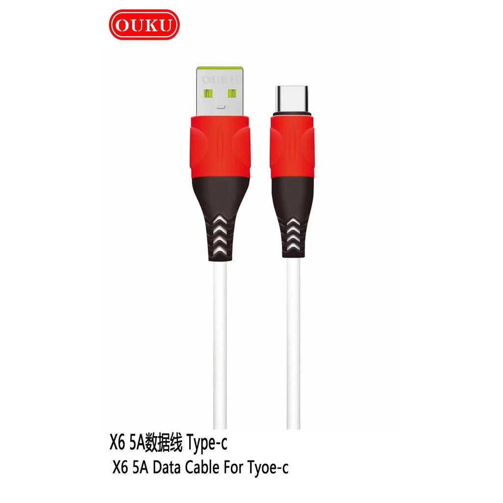 ouku-x6-5aสายชาร์จโทรศัพท์มือถือชาร์จเร็ว-สำหรับ-l-micro-usb-type-c-สายแข็งแรงทนทาน-ราคาถูก-พร้อมส่ง