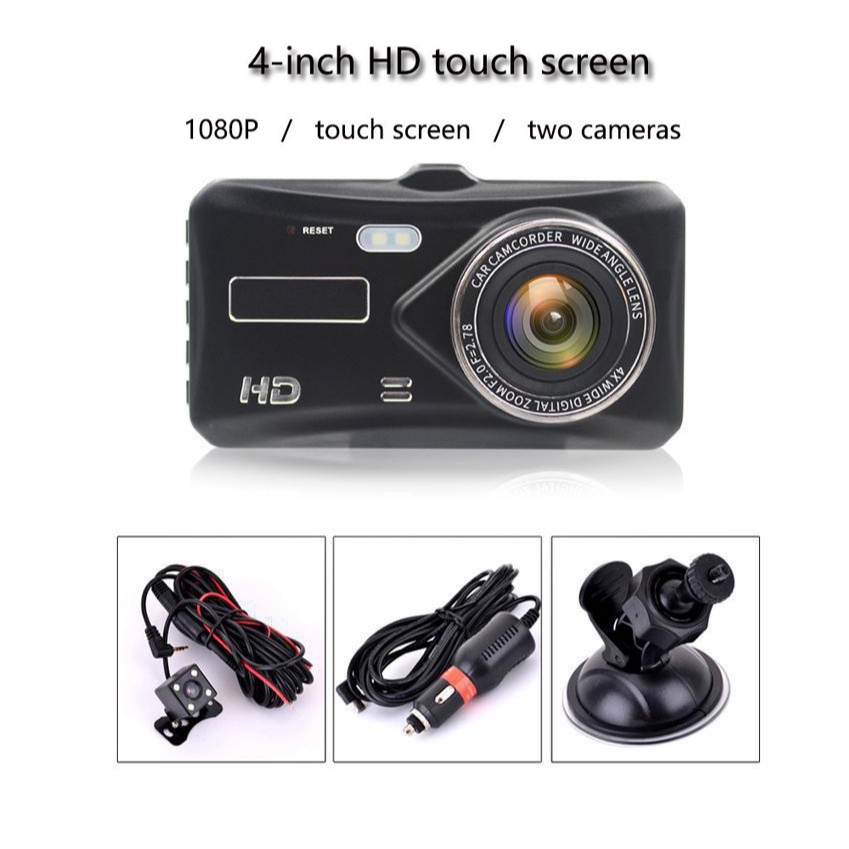 พร้อมส่ง-กล้องติดรถยนต์หน้า-หลัง-รุ่น-บันทึกภาพ-full-hd-1080p-เลนส์มุมกว้าง-170-กล้องติดรถยนต์หน้าหลัง-car-camer