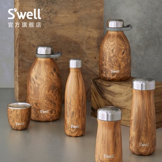 💞ขายใหญ่💞Swell Teak Mug Stainless Steel Classic Men s Straw Cup Water Girls Portable Coffee