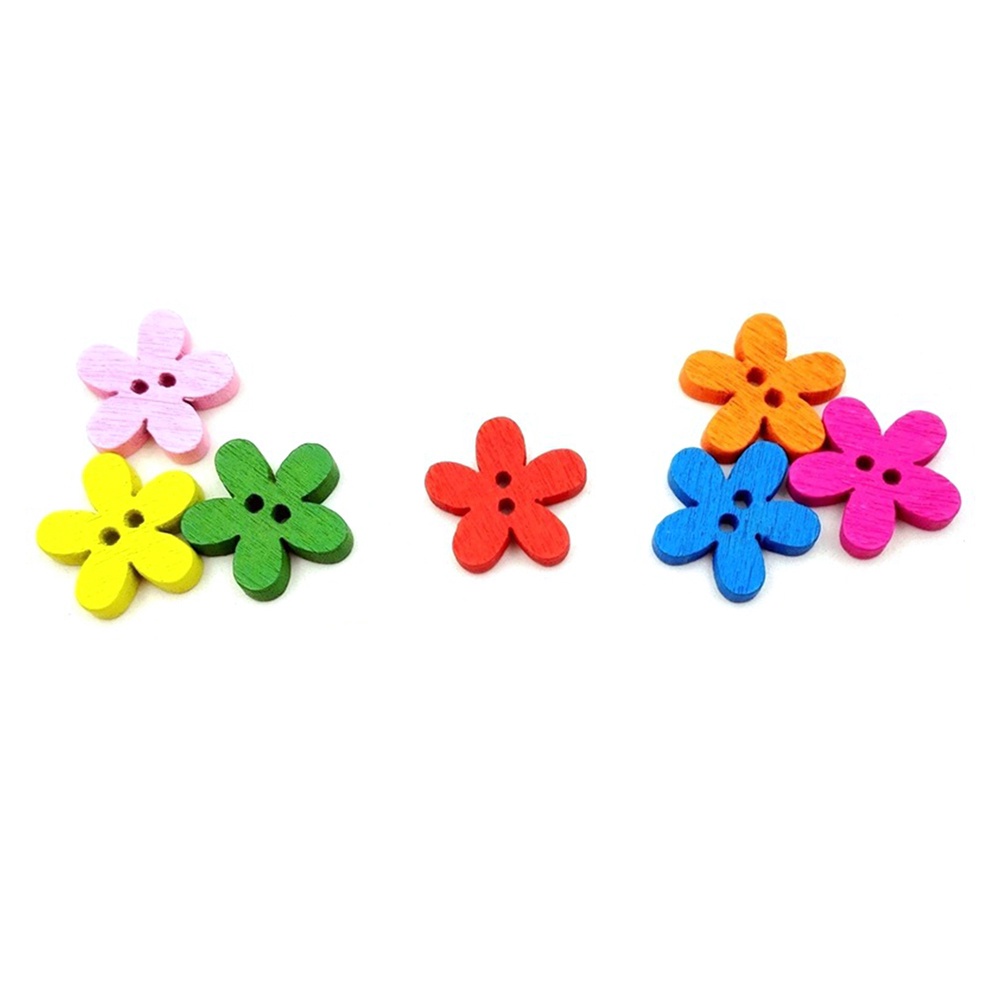 b-398-100pcs-mixed-color-flower-holes-wooden-sewing-scrapbooking-diy-buttons