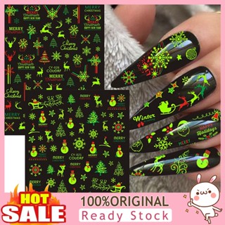 [B_398] 1 Sheet Nail Sticker Theme Design Long-Lasting Snowflakes Nail Polish Stickers for Beauty Salon