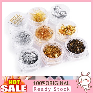 [B_398] Women Ultra-thin Manicure Decor Gold Silver Foil Art Stickers for Party