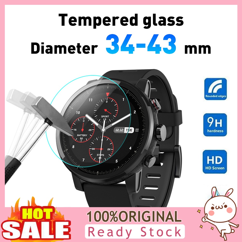 b-398-2pcs-universal-tempered-glass-34-43mm-dial-watch-protective-film