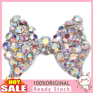 [B_398] 10 Pcs 3D Rhinestone Tie Shape Nail Tip Glitter Decoration DIY Manicure