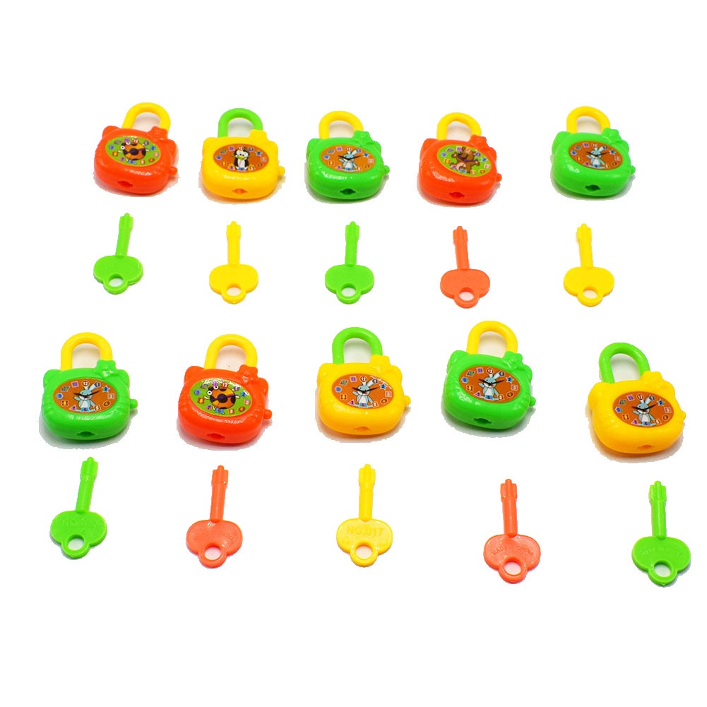 b-398-5pcs-set-mini-colorful-plastic-with-key-children-toys-gift
