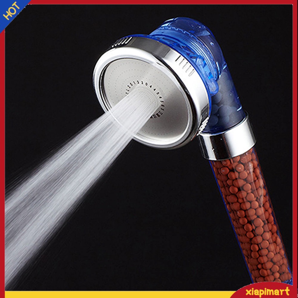 Bath Shower Head Super High Pressure Boosting Water Saving Filter Balls