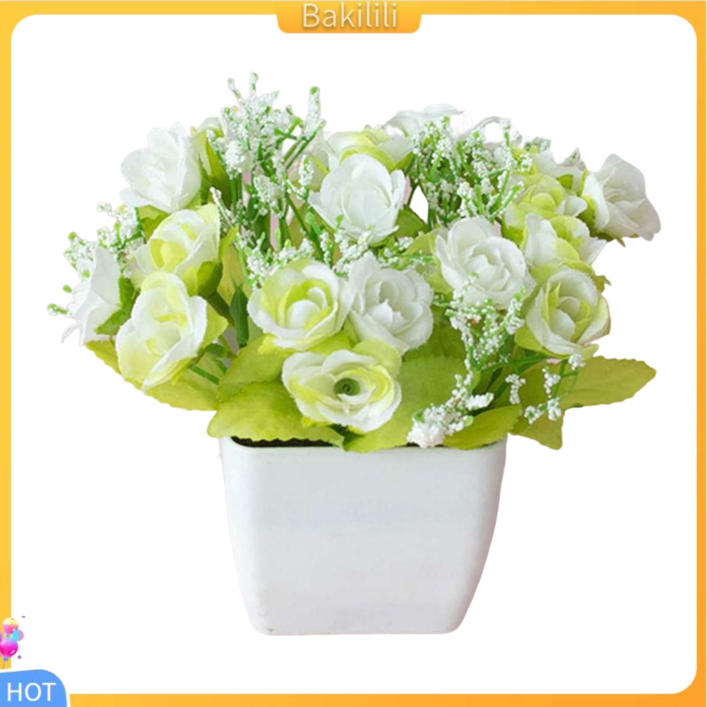 bakilili-กระถางดอกไม้ปลอม-บอนไซจําลอง-สีเขียวสดใส-สําหรับตกแต่งบ้าน
