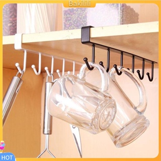 (Bakilili) Kitchen Storage Rack Cupboard Hanging Hook Hanger Chest Organizer Mug Holder