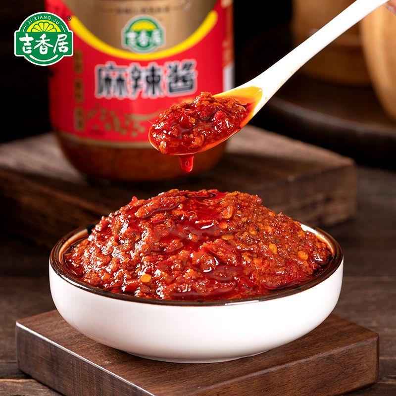 jixiangju-ซอสเผ็ด-ซอสเผ็ด-358g-อาหารเสฉวนพิเศษ-ซอสปรุงรสเผ็ดหนัก-ซอสจิ้ม-ซอสพริก