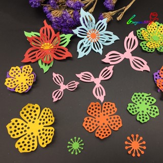 【AG】8Pcs Flower Leaves Metal Cutting Die Embossing Stencil Scrapbook Card