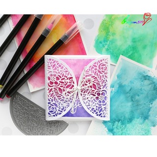 【AG】Semicircle Flower Metal Cutting Dies DIY Scrapbooking Paper Cards Stencil