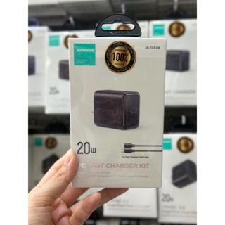 พร้อมส่ง🇹🇭JOYROOM JR-TCF06 ชุดชาร์จเร็ว หัวพร้อมสาย 20W PD พร้อมสาย Type-c to iph มี ขาว กับ ดำ